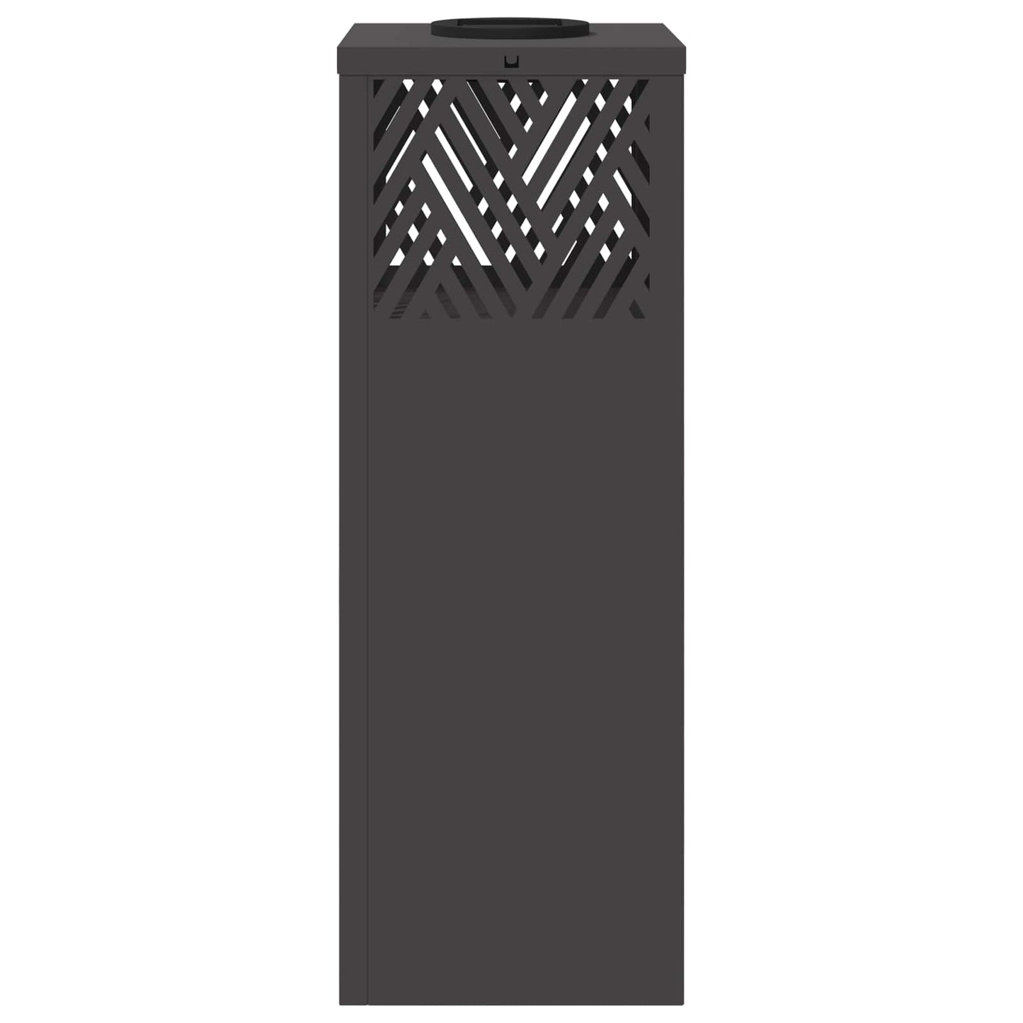 Solar LED Weg Licht 2 pcs Schwarz Kalt gewalzter Stahl