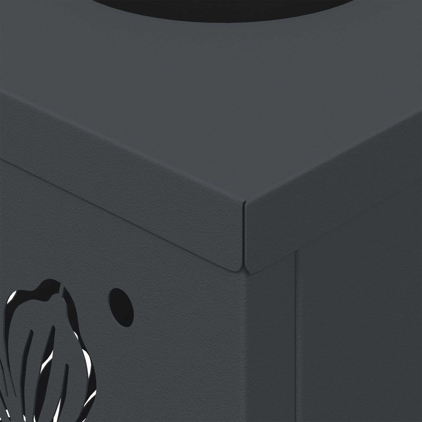 Solar LED Weg Licht 2 pcs Anthrazit Kalt gewalzter Stahl