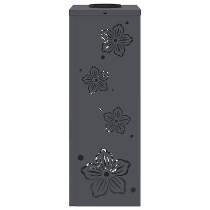 Solar LED Weg Licht 2 pcs Anthrazit Kalt gewalzter Stahl