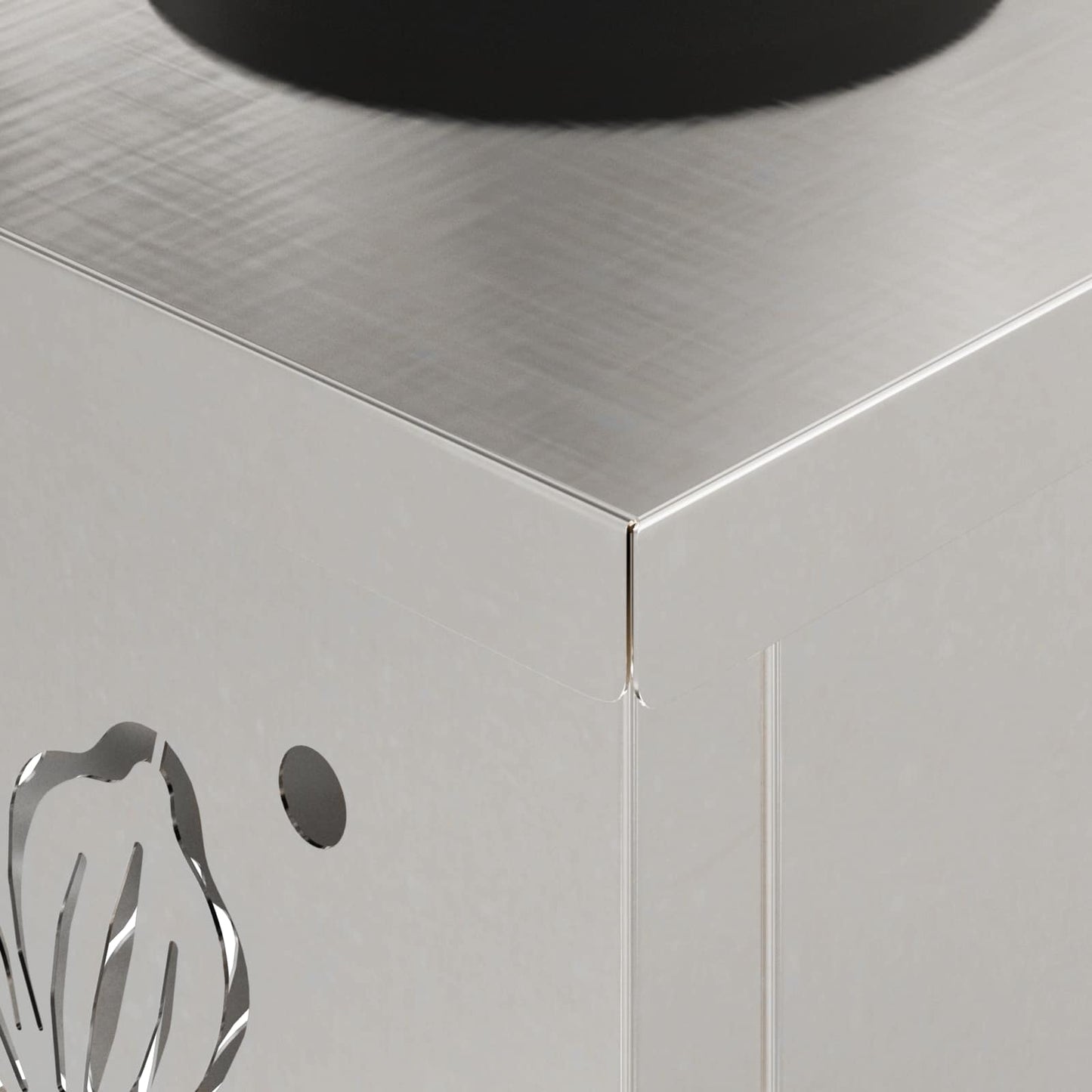 Solar LED Weg Licht 2 pcs Silber Edelstahl