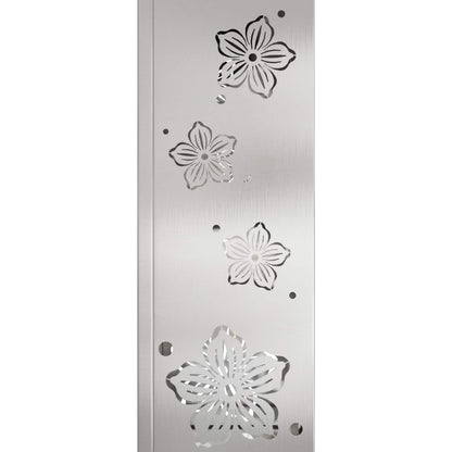 Solar LED Weg Licht 2 pcs Silber Edelstahl