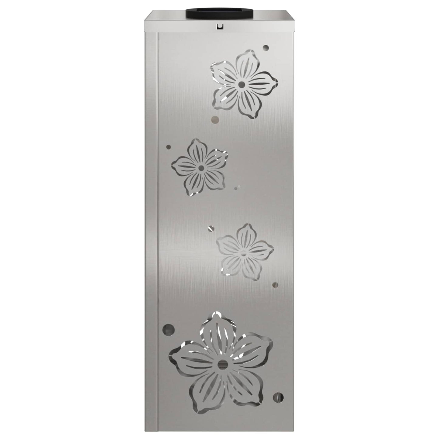 Solar LED Weg Licht 2 pcs Silber Edelstahl