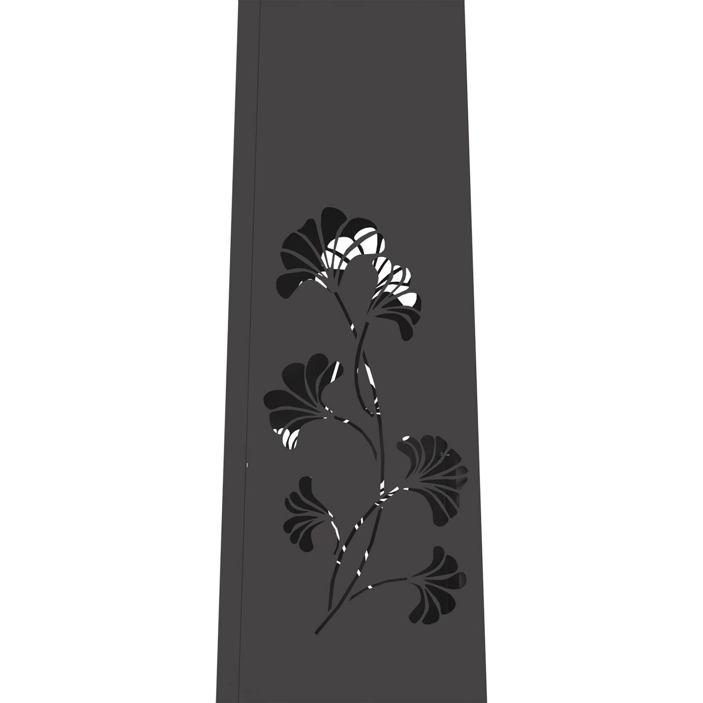 Solar LED Weg Licht 2 pcs Schwarz Kalt gewalzter Stahl