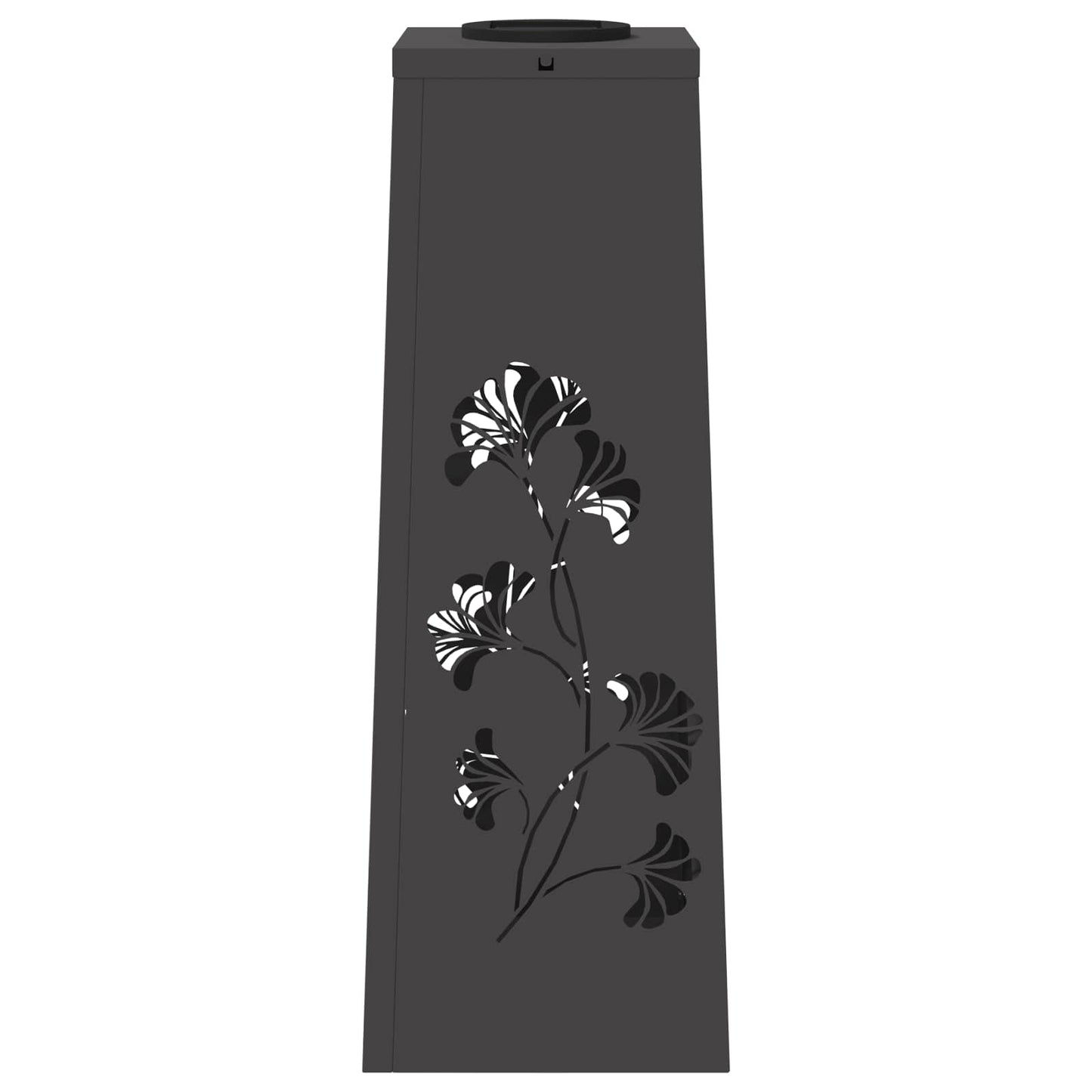 Solar LED Weg Licht 2 pcs Schwarz Kalt gewalzter Stahl