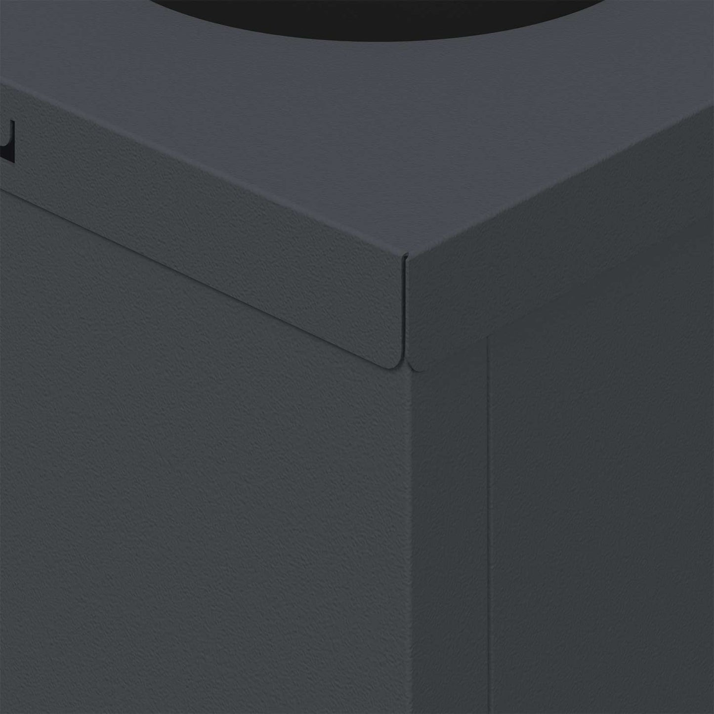 Solar LED Weg Licht 2 pcs Anthrazit Kalt gewalzter Stahl