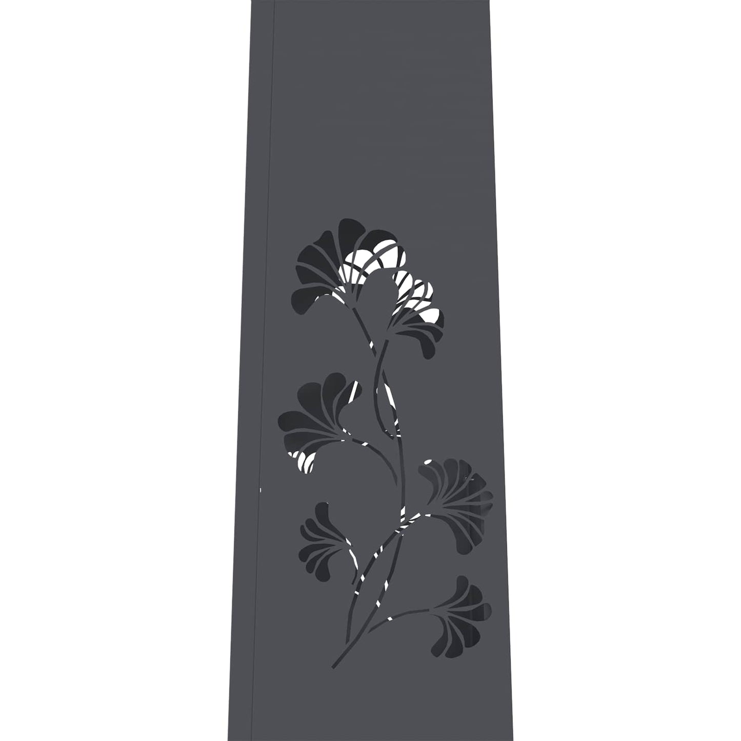 Solar LED Weg Licht 2 pcs Anthrazit Kalt gewalzter Stahl