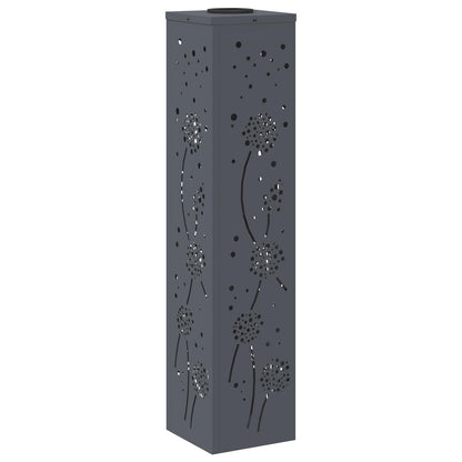 Solar LED Weg Licht 2 pcs Anthrazit Kalt gewalzter Stahl