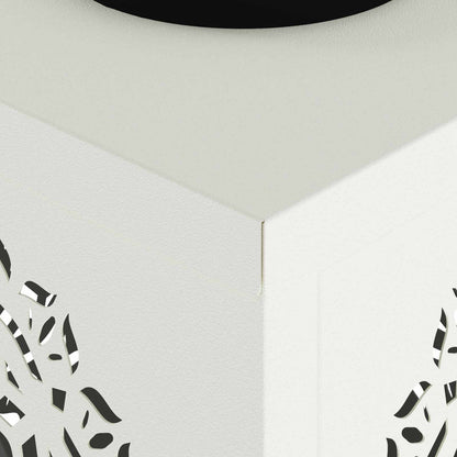 Solar LED Weg Licht 2 pcs Weiß Kalt gewalzter Stahl