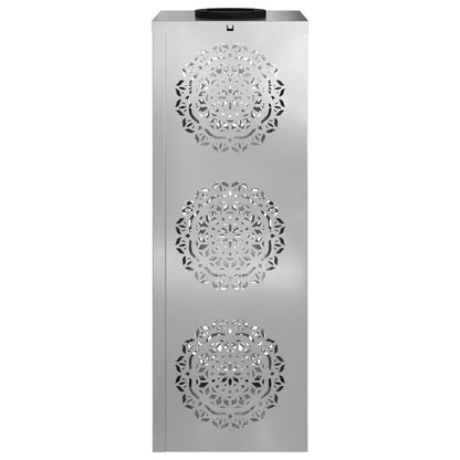 Solar LED Weg Licht 2 pcs Silber Galvanisiertes Stahl