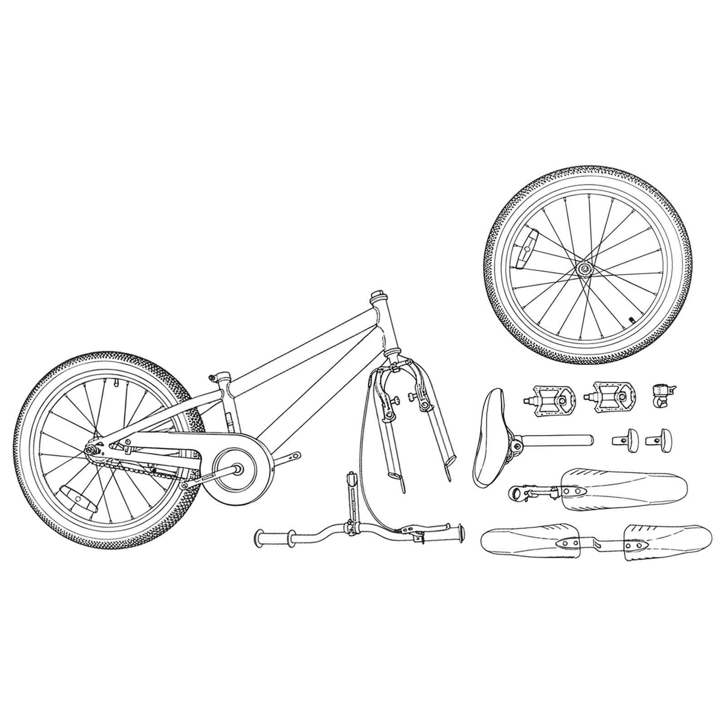 Kinderfahrrad 20 Zoll für 6-11 Jahre alt Rot