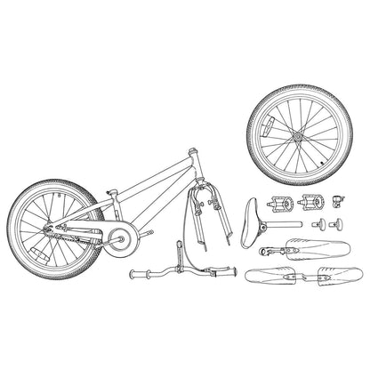 Kinderfahrrad 20 Zoll für 6-11 Jahre alt Rot