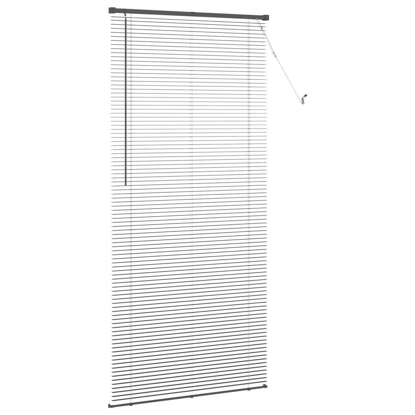 Venetianer Jalousie Verstellbar Silber Grau 213 x 80 cm PVC