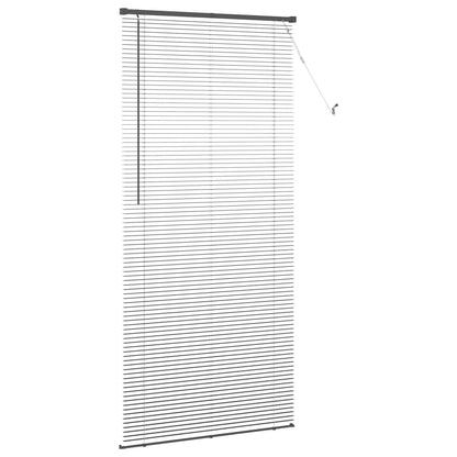 Venetianer Jalousie Verstellbar Silber Grau 213 x 80 cm PVC