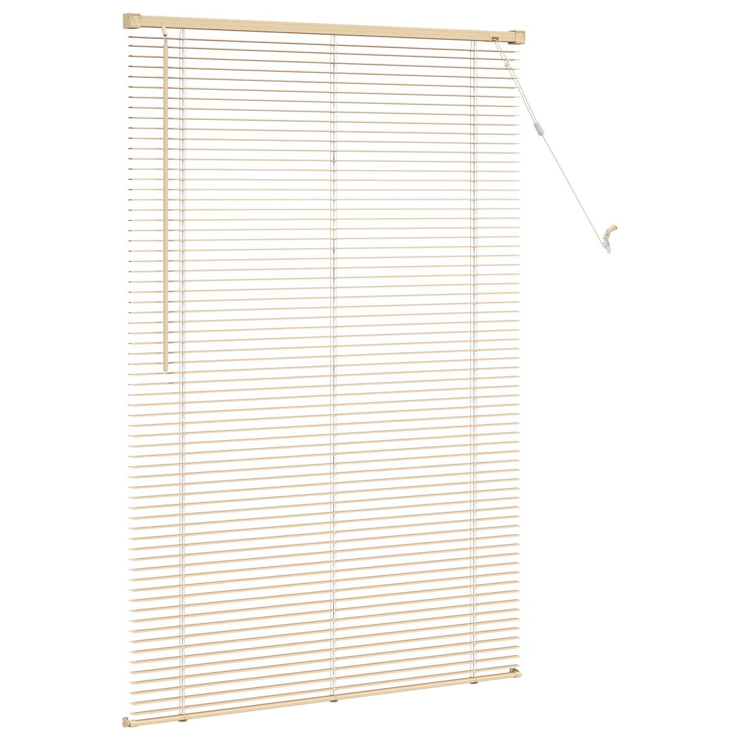 Venetianer Jalousie Hellbraun mit Muster 150 x 80 cm PVC