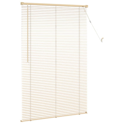 Venetianer Jalousie Hellbraun mit Muster 150 x 80 cm PVC