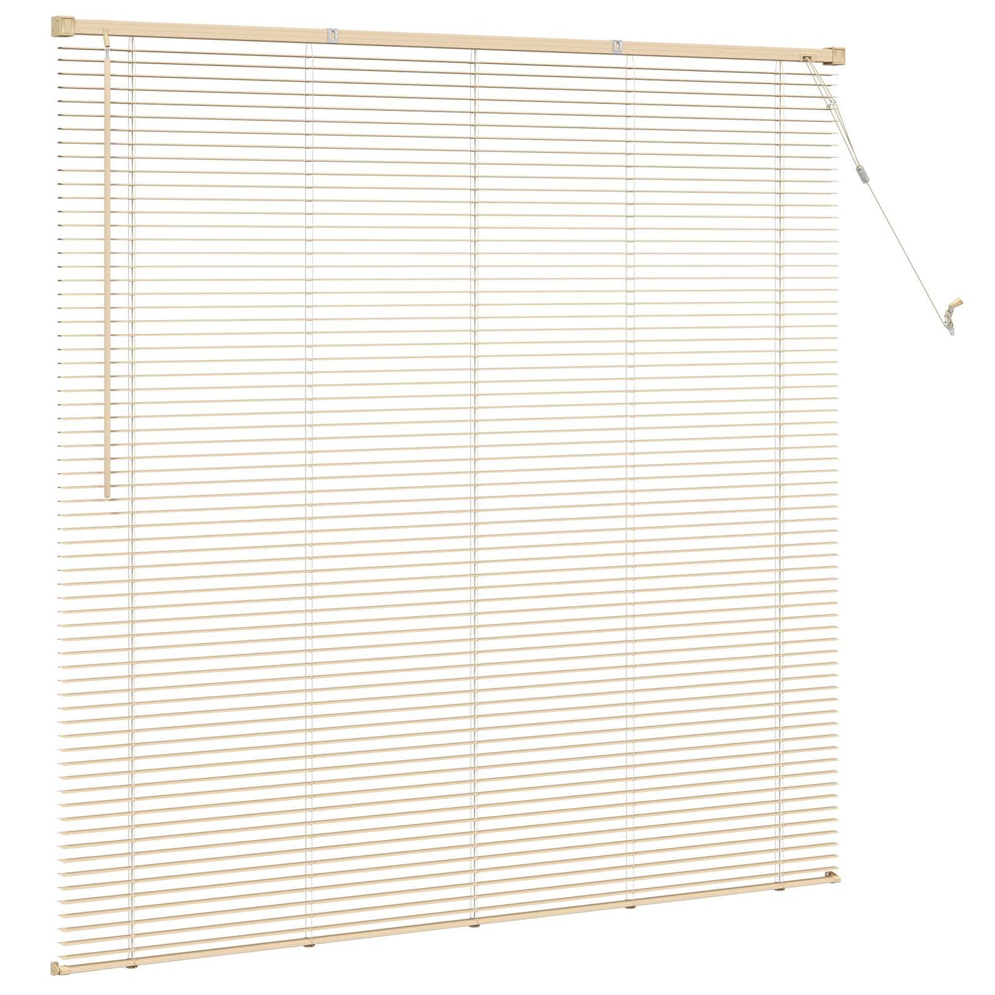 Venetianer Jalousie Hellbraun mit Muster 150 x 150 cm PVC