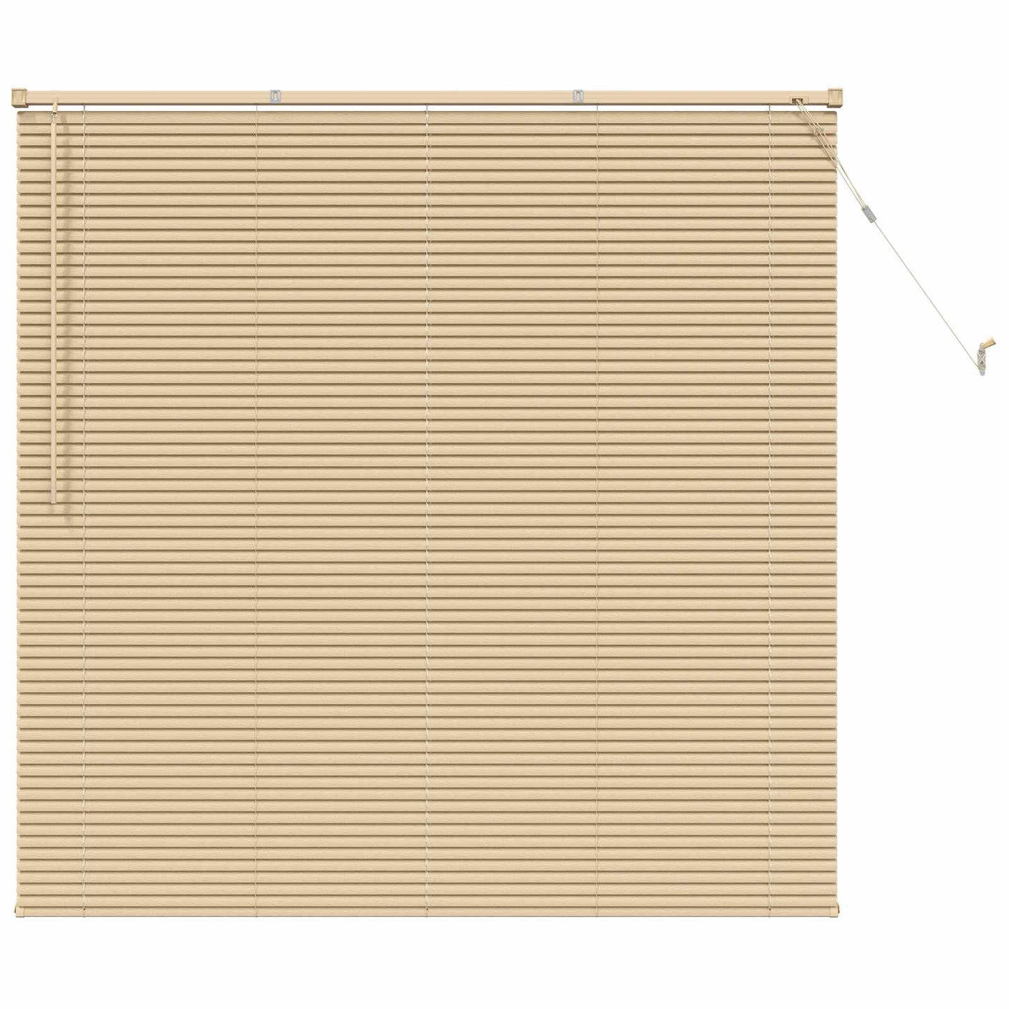Venetianer Jalousie Hellbraun mit Muster 150 x 150 cm PVC