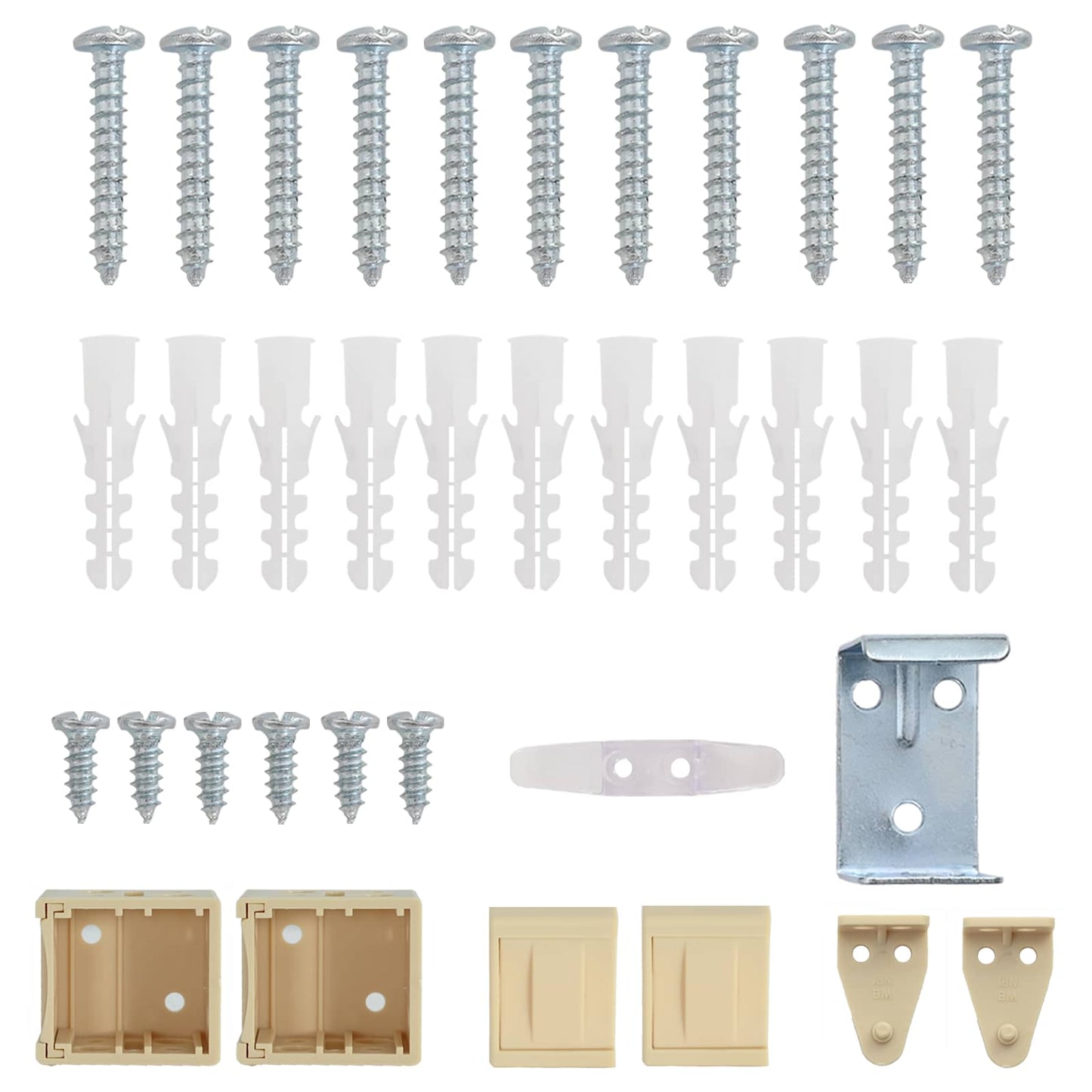 Venetianer Jalousie Hellbraun mit Muster 213 x 110 cm PVC