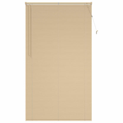 Venetianer Jalousie Hellbraun mit Muster 213 x 110 cm PVC