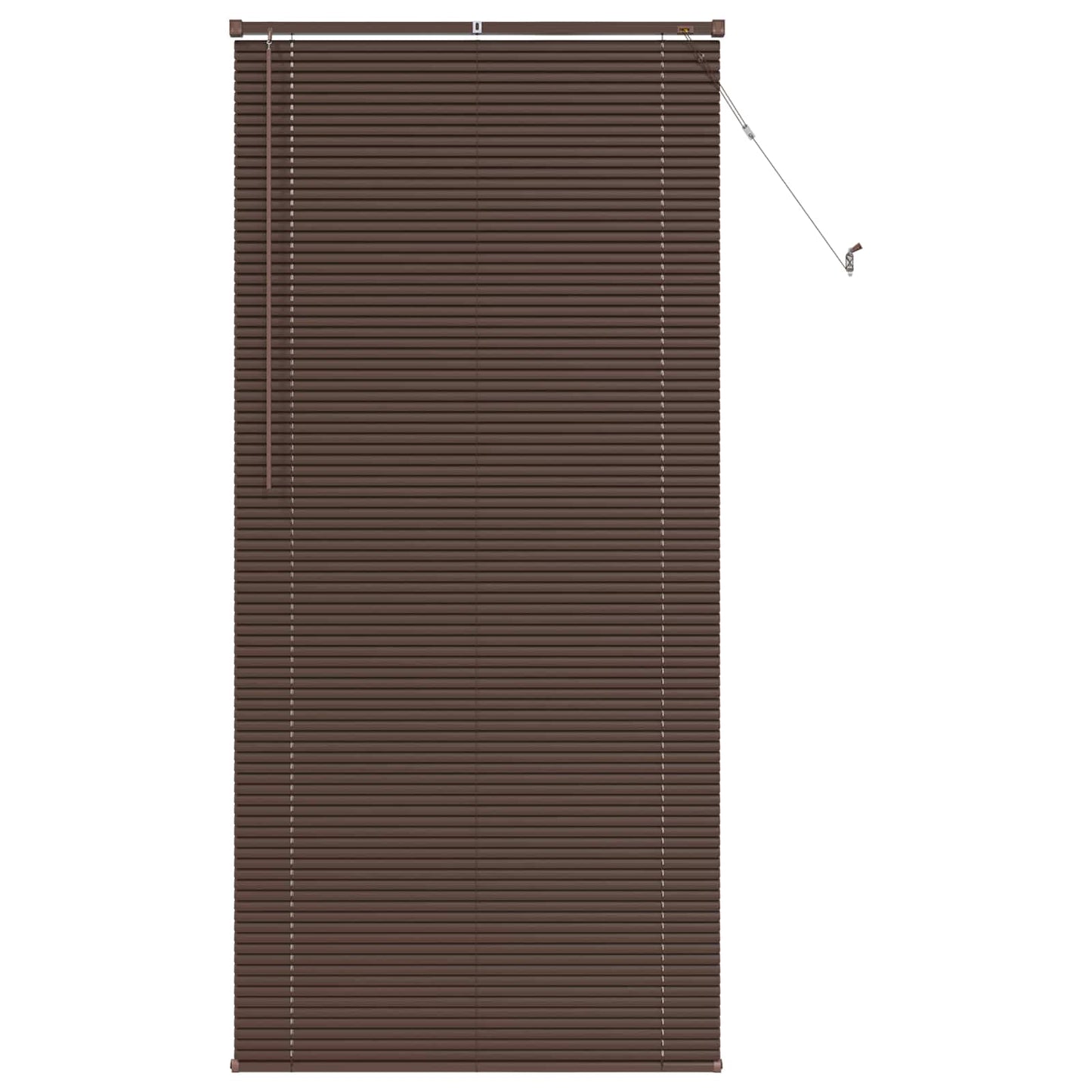 Venetianer Jalousie Dunkelbraun mit Muster 213 x 100 cm PVC