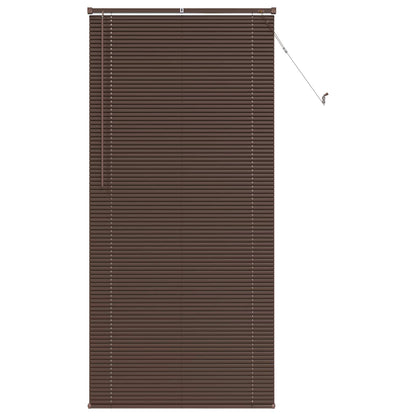 Venetianer Jalousie Dunkelbraun mit Muster 213 x 100 cm PVC
