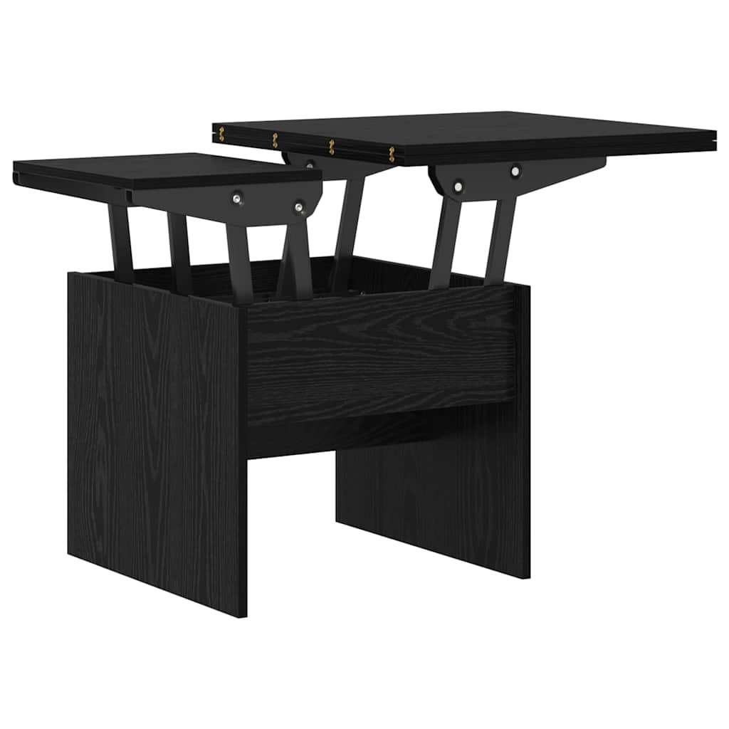 Couchtisch Schwarz Eichen-Optik 55 x 54,5 x 45 cm Holzwerkstoff