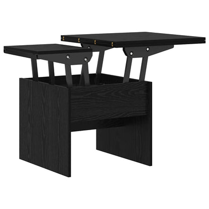 Couchtisch Schwarz Eichen-Optik 55 x 54,5 x 45 cm Holzwerkstoff