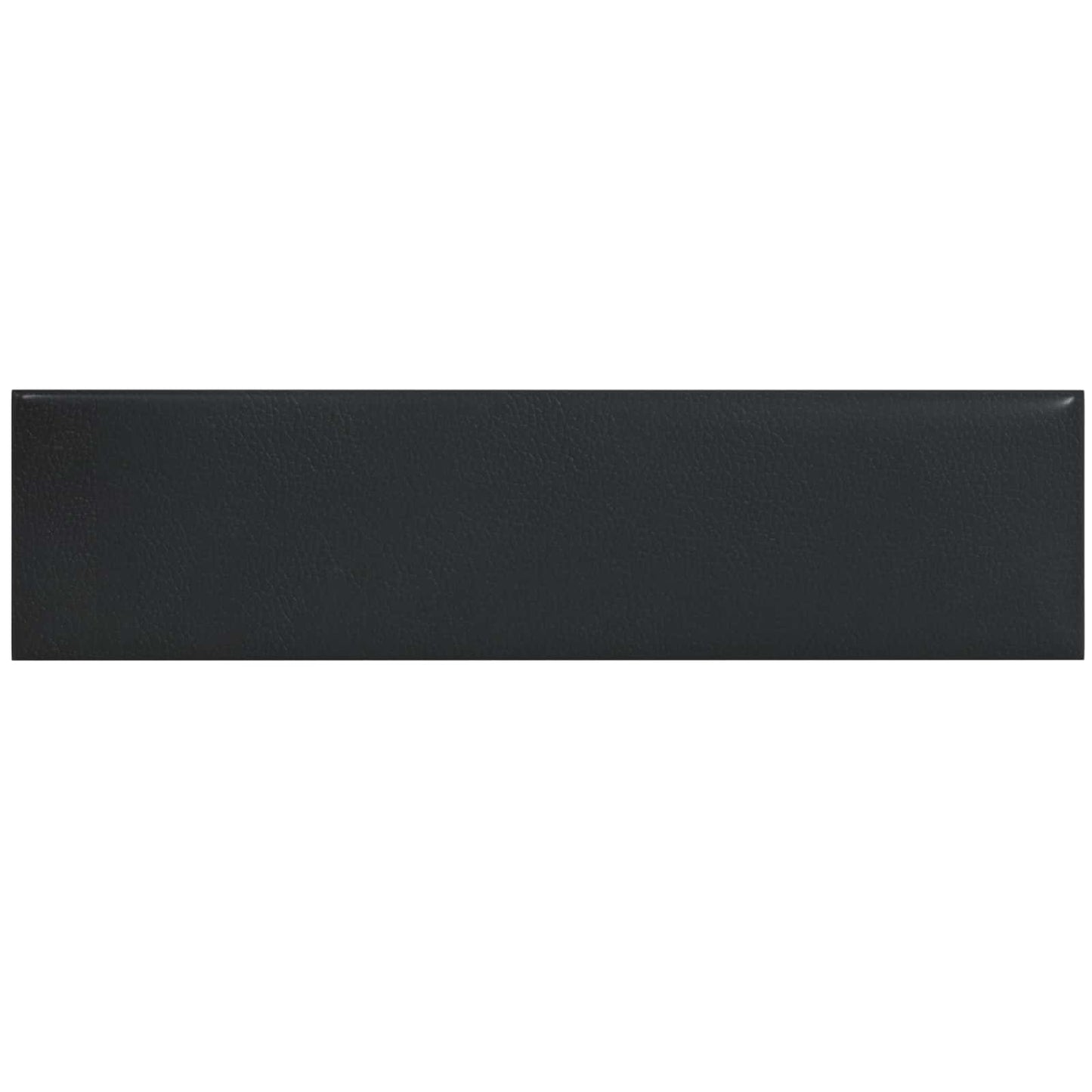 Wandkopfteilen 12 pcs Schwarz 60 x 15 cm Stoff