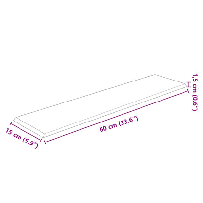 Wandkopfteilen 12 pcs Schwarz 60 x 15 cm Stoff