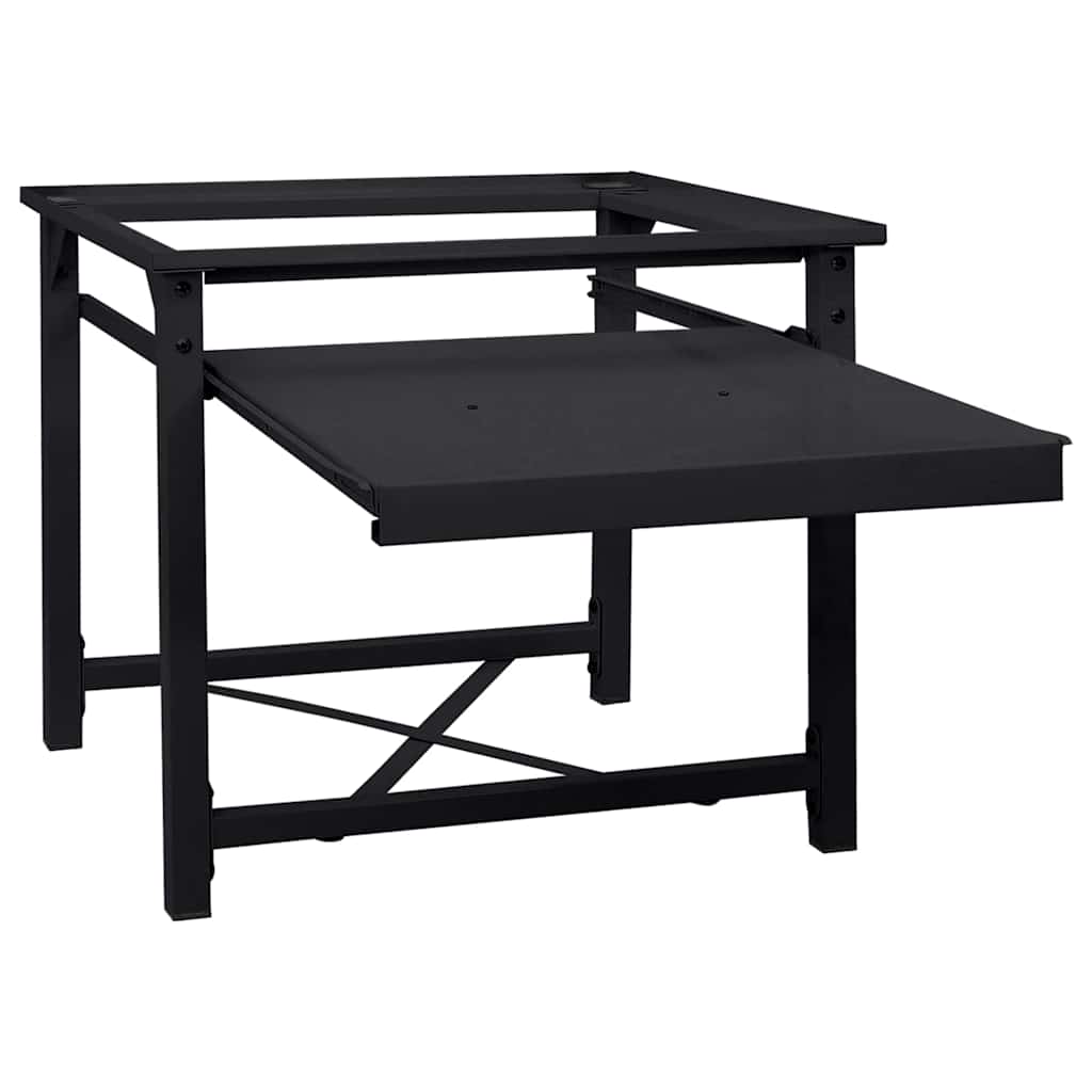 Waschmaschinen-Podest Schwarz 60 x 56 x 52 cm Stahl