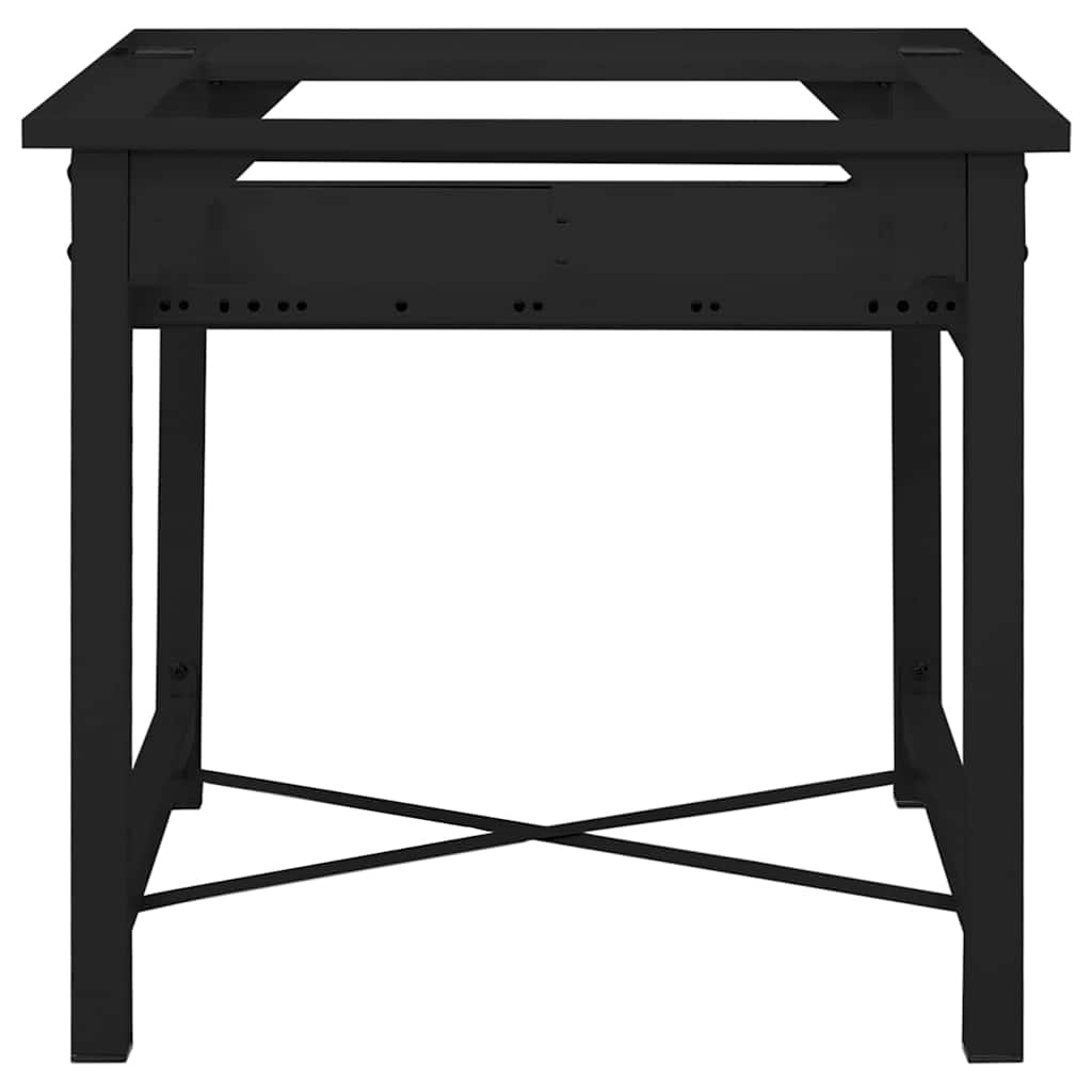 Waschmaschinen-Podest Schwarz 60 x 56 x 52 cm Stahl