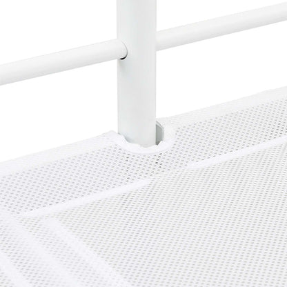 Kinderloftbett Weiß 79,5 x 200 cm Stahl