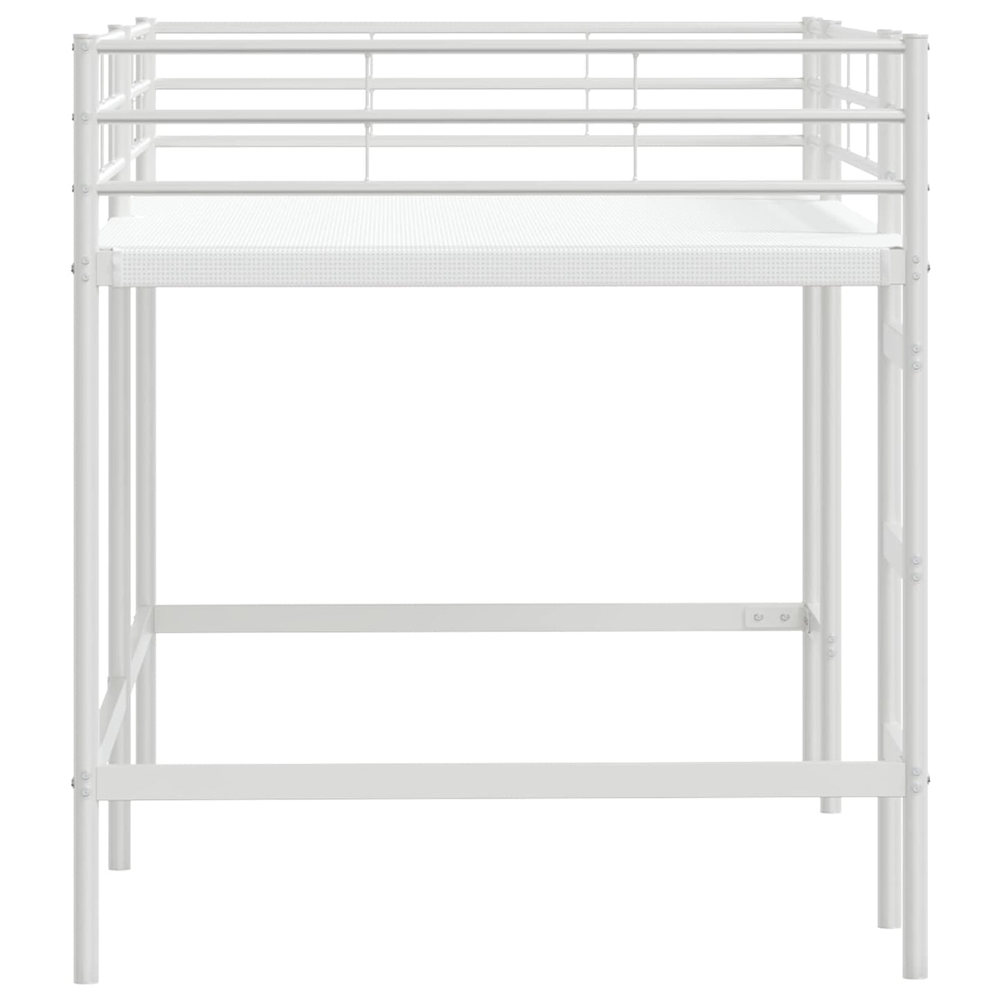 Kinderloftbett Weiß 107 x 200 cm Stahl