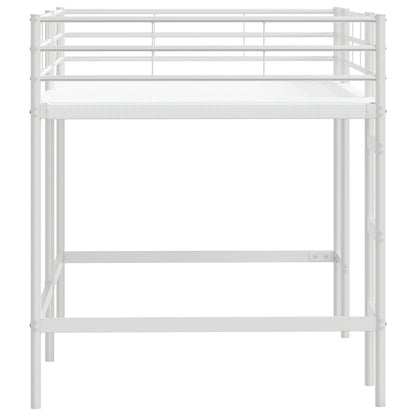 Kinderloftbett Weiß 107 x 200 cm Stahl