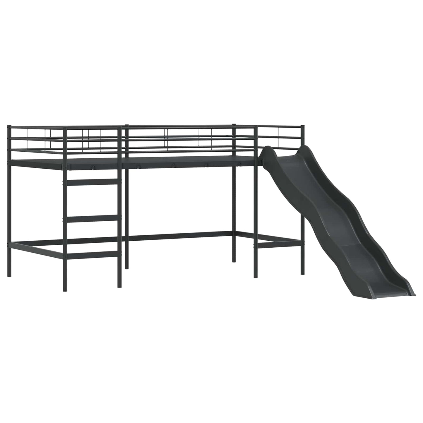 Kinder-Etagenbett Schwarz 79,5 x 200 cm Metall