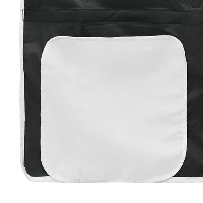 Kinder-Etagenbett Weiß und Schwarz 107 x 200 cm Metall