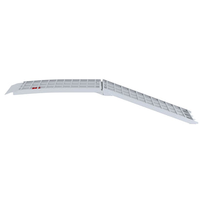 Motorradrampe 680 kg Silber 230 x 44 x 5 cm Aluminium