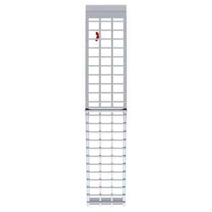 Motorradrampe 680 kg Silber 230 x 44 x 5 cm Aluminium