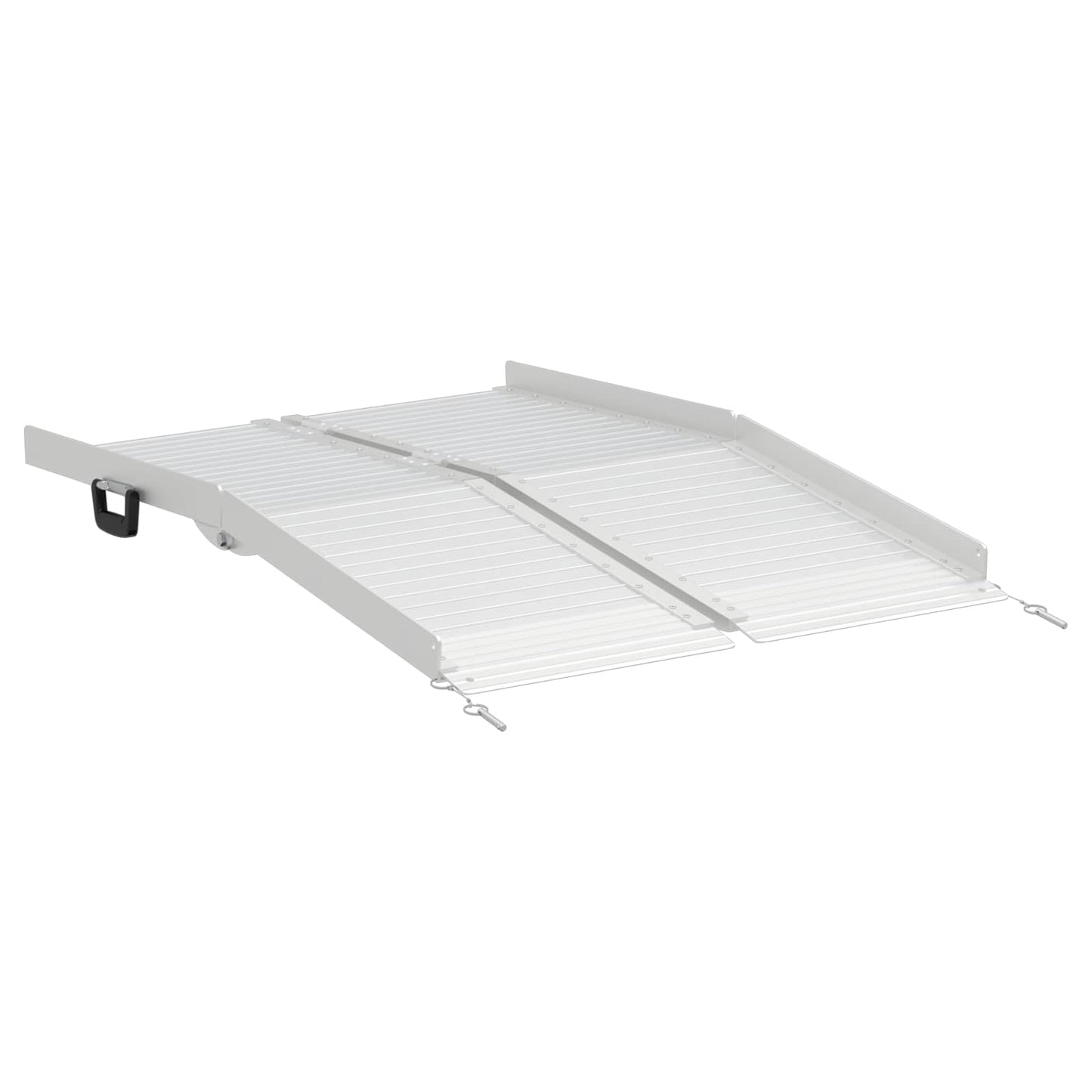 Rampe für Rollstühle 270 kg Silber 92 x 73 x 5 cm Aluminium