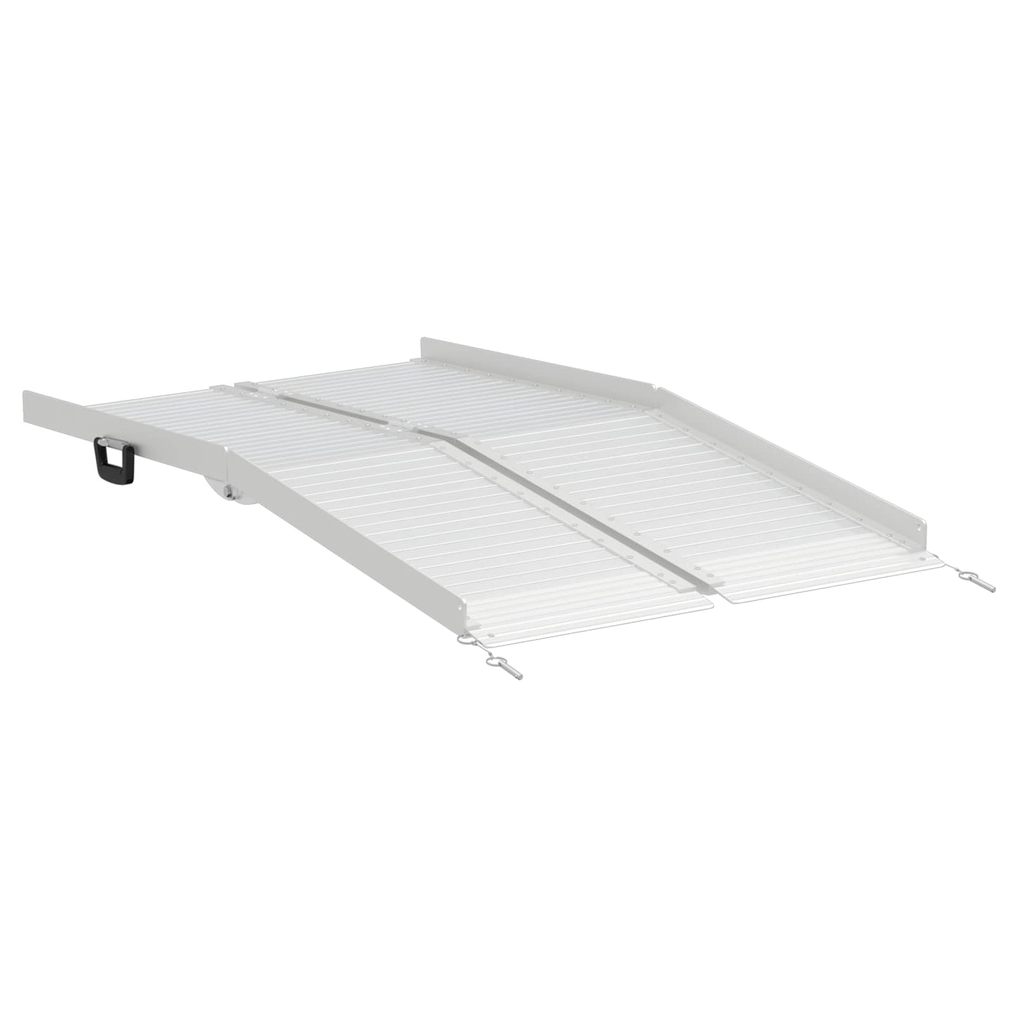 Rampe für Rollstühle 270 kg Silber 92 x 73 x 5 cm Aluminium