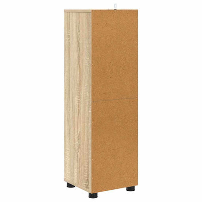 Badezimmerschrank Sonoma-Eiche 30,5 x 30 x 101 cm Holzwerkstoff