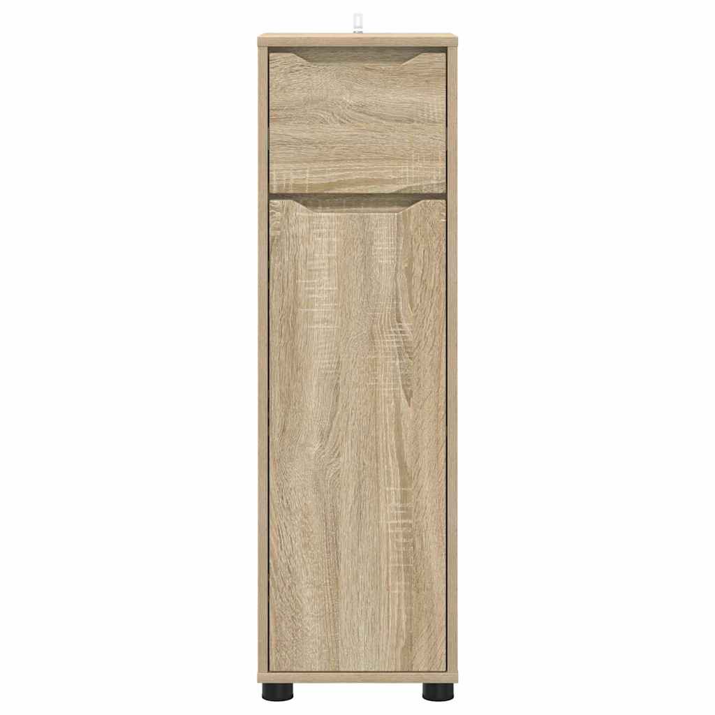 Badezimmerschrank Sonoma-Eiche 30,5 x 30 x 101 cm Holzwerkstoff