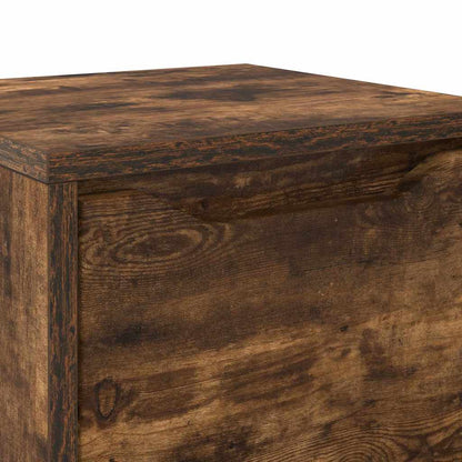 Badezimmerschrank mit Tür Geräucherte Eiche 30,5 x 30 x 101 cm