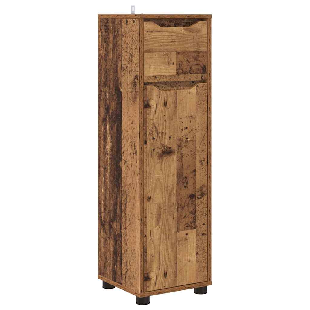 Badezimmerschrank Altholz 30,5 x 30 x 101 cm Holzwerkstoff