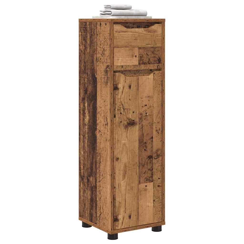 Badezimmerschrank Altholz 30,5 x 30 x 101 cm Holzwerkstoff