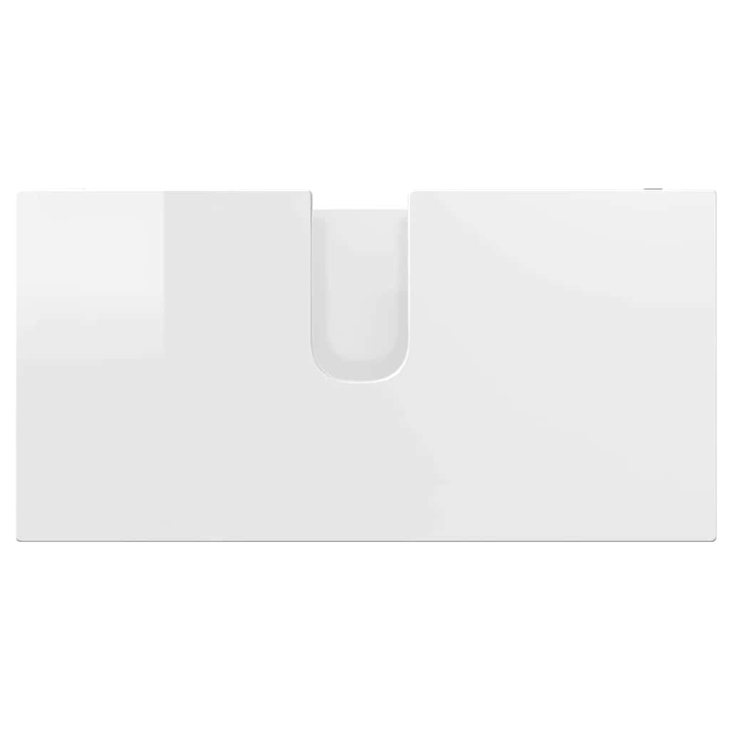 Badezimmerwaschbecken-Schrank Hochglanz Weiß 60 x 30 x 60 cm