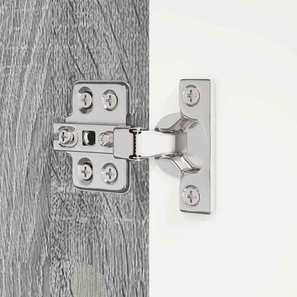 Badezimmerschrank mit Regal Graues Sonoma 30,5 x 30 x 195 cm