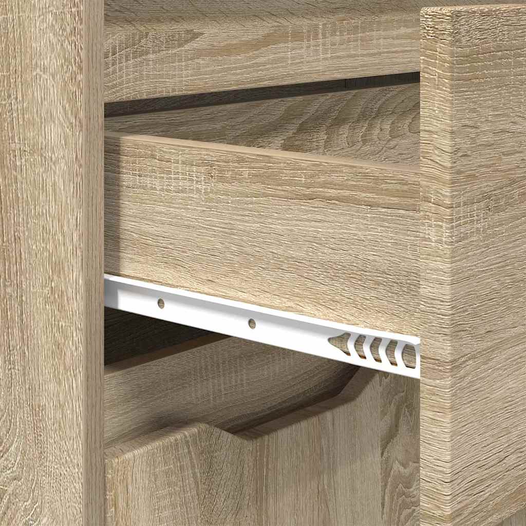 Badezimmerschrank mit Regal Sonoma-Eiche 72,5 x 36,5 x 100 cm