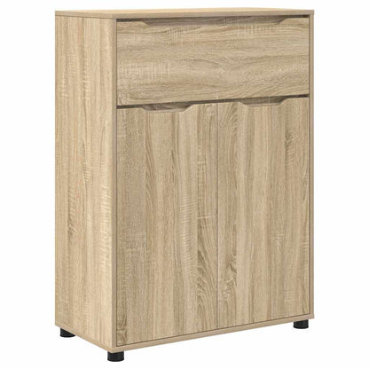 Badezimmerschrank mit Regal Sonoma-Eiche 72,5 x 36,5 x 100 cm