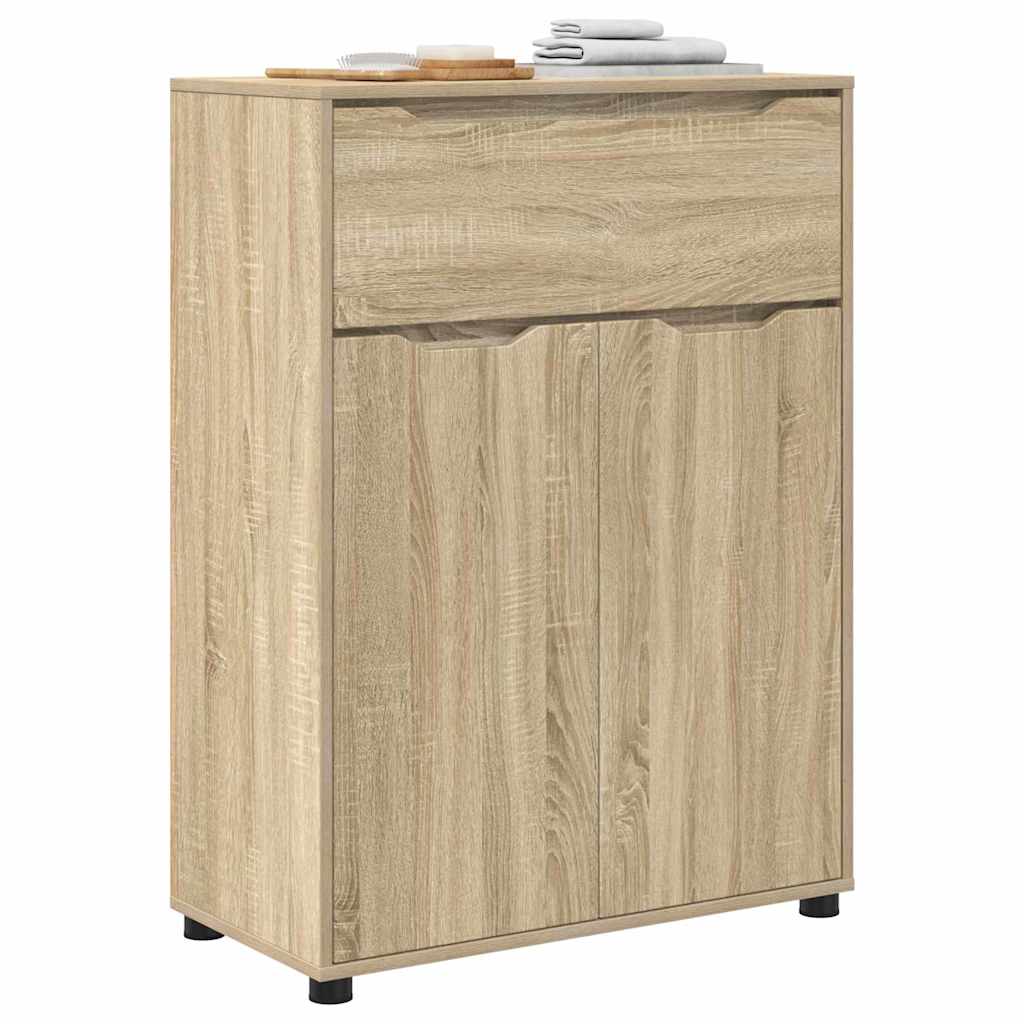 Badezimmerschrank mit Regal Sonoma-Eiche 72,5 x 36,5 x 100 cm